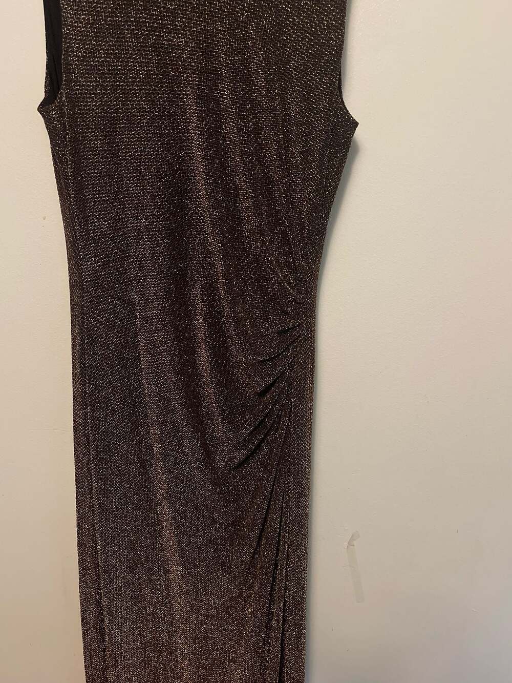 Lauren Ralph Lauren Sleeveless Mock Neck Metallic Maxi Dress - Picture 10 of 11